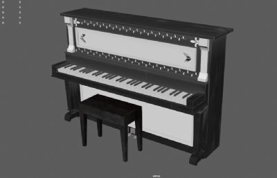 古典立式钢琴 西洋古典键盘乐器 乐器之王