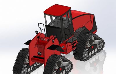 农用拖拉机solidworks模型