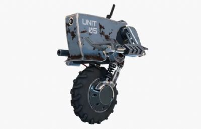 独轮维修机器人3dmax模型