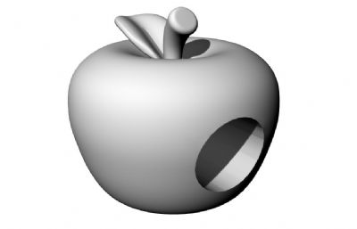 苹果造型的串珠,珠子stl模型