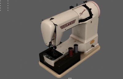老式缝纫机,瑞士ELNA缝纫机,机械式缝纫机