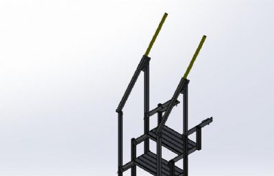 可折叠伸缩楼梯solidworks模型