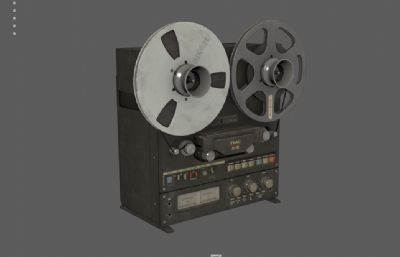 卷对卷磁带录音机 老式磁带录音机 音乐播放器