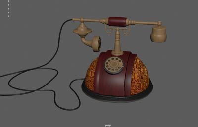 老式古董电话机 磁石式电话机 通讯设备