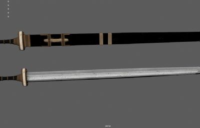 维京剑 玄幻宝剑 古代剑中世纪长剑 剑鞘