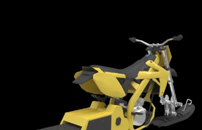 雪地摩托3dmax模型