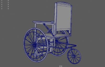 老式复古轮椅 老旧木制轮椅 医疗器械