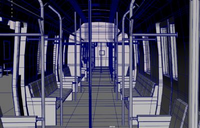 城市地铁站隧道 轨道列 地铁站台车厢