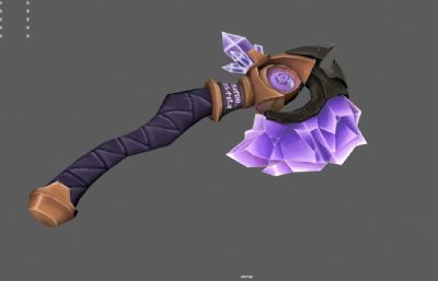 紫水晶战斧 能量战斧 游戏斧子