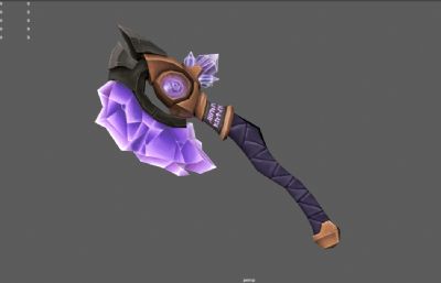 紫水晶战斧 能量战斧 游戏斧子