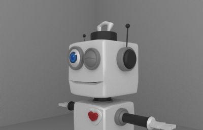 可爱机器人maya模型