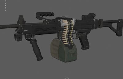 M249班用机枪 重机枪 美式连射机枪