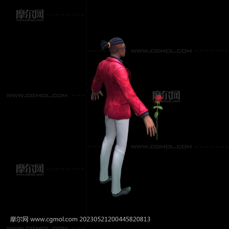 黑人舞者,3D黑人绅士模型,带多种跳舞动画