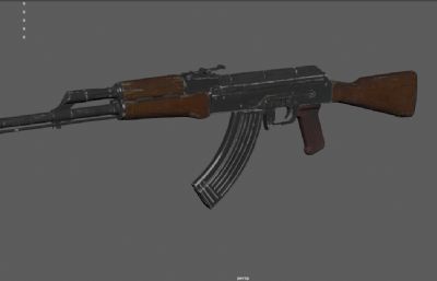 AK47自动步枪 冲锋枪 突击步枪游戏武器