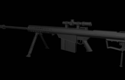 M107A1狙击枪FBX模型