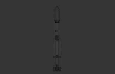 长征七号(CZ-7)运载火箭Blender,FBX模型