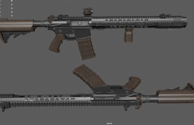 AR15战术版卡宾步枪 M4卡宾枪 自动步枪