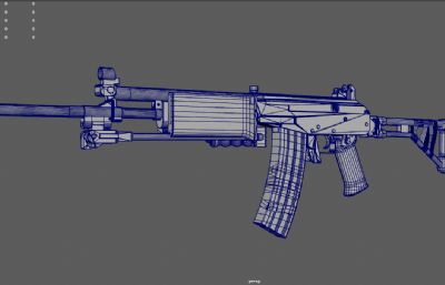 改进版AK47步枪 AKM突击步枪游戏武器