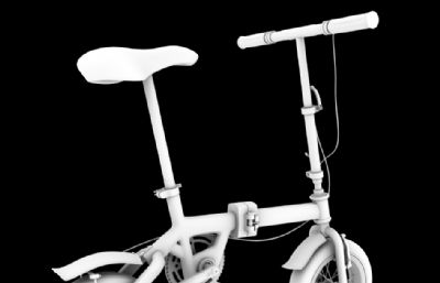 折叠自行车maya模型