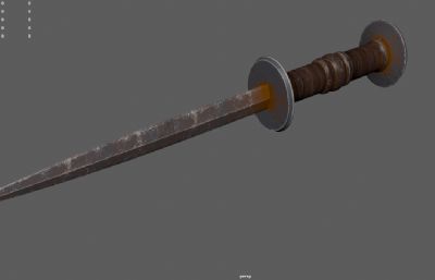 古代匕首 中世纪短剑 生锈的暗器