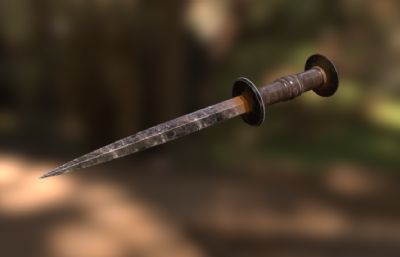 古代匕首 中世纪短剑 生锈的暗器0