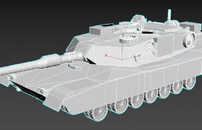 M1A1战车FBX模型