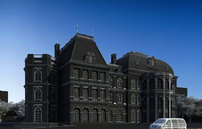 欧式别墅 城堡 欧式酒店