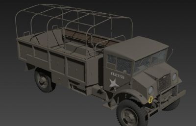 军用卡车,运输车3ds,obj模型