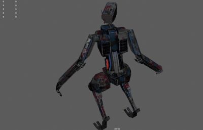 未来科幻机甲机器人 机械士兵 战争机器 守卫机甲