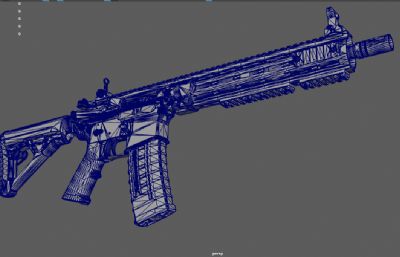 AR15自动步枪 游戏道具