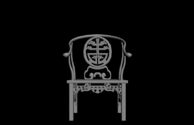 中式复古椅子,太师椅