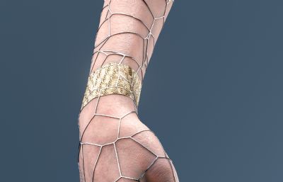 埃及法老手臂复原C4D模型