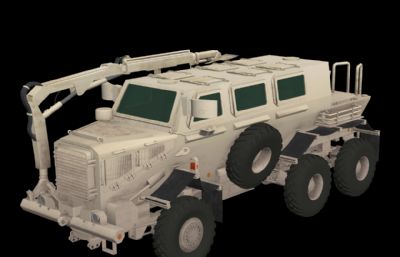 uffalo防地雷反伏击车3dmax模型