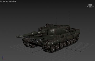 豹2A4坦克3dmax模型