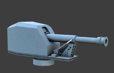 电磁炮,055战舰舰载火炮fbx模型