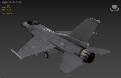 F-16战隼3dmax模型