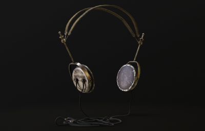 复古耳机3dmax模型