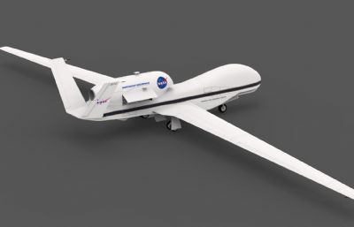 美全球鹰无人机3dmax模型