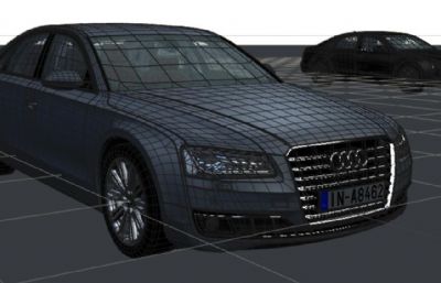 Audi A8 2014汽车模型