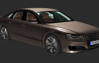 Audi A8 2014汽车模型