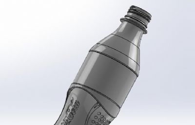可口可乐饮料瓶,塑料瓶模型