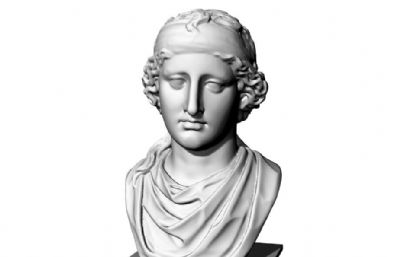 维纳斯头雕雕像stl模型,可打印