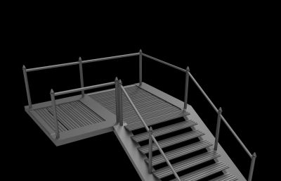 工业楼梯3dmax模型