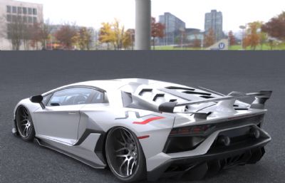 兰博基尼AventadorSVJ超跑豪车汽车