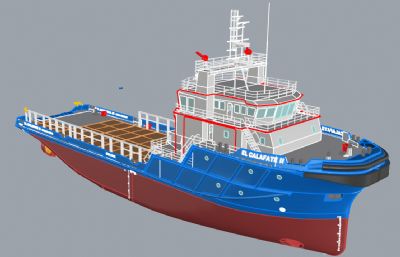 海洋救援船,渔船rhino模型