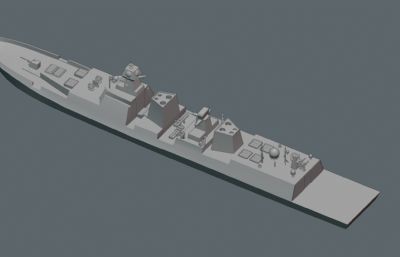 印度海军维沙卡帕特南级驱逐舰OBJ素模