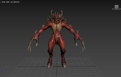 游戏里的恶魔怪物3dmax模型