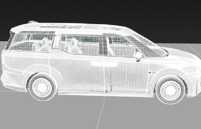 极氪009 ZEEKR汽车3dmax模型