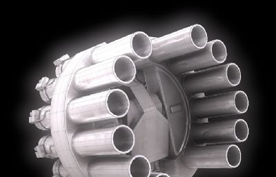 火箭深弹发射装置OBJ模型