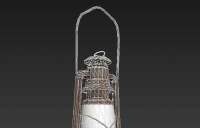 古代油灯,煤油灯3dmax模型